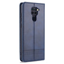 For Xiaomi Redmi Note 9 / 10X AZNS Magnetic Calf Texture Horizontal Flip Leather Case with Card Slots & Holder & Wallet(Dark Blue)