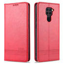 For Xiaomi Redmi Note 9 / 10X AZNS Magnetic Calf Texture Horizontal Flip Leather Case with Card Slots & Holder & Wallet(Red)