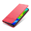 For Xiaomi Redmi Note 9 / 10X AZNS Magnetic Calf Texture Horizontal Flip Leather Case with Card Slots & Holder & Wallet(Red)