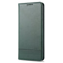 For Xiaomi Redmi Note 9 / 10X AZNS Magnetic Calf Texture Horizontal Flip Leather Case with Card Slots & Holder & Wallet(Drak Green)