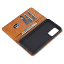 For Xiaomi Mi 10T / 10T Pro / Redmi K30s AZNS Magnetic Calf Texture Horizontal Flip Leather Case with Card Slots & Holder & Wallet(Dark Brown)