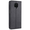 For Xiaomi Redmi Note 9 Pro / Note 9s AZNS Magnetic Calf Texture Horizontal Flip Leather Case with Card Slots & Holder & Wallet(Black)
