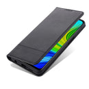 For Xiaomi Redmi Note 9 Pro / Note 9s AZNS Magnetic Calf Texture Horizontal Flip Leather Case with Card Slots & Holder & Wallet(Black)