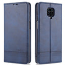 For Xiaomi Redmi Note 9 Pro / Note 9s AZNS Magnetic Calf Texture Horizontal Flip Leather Case with Card Slots & Holder & Wallet(Dark Blue)