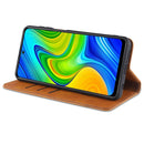 For Xiaomi Redmi Note 9 Pro / Note 9s AZNS Magnetic Calf Texture Horizontal Flip Leather Case with Card Slots & Holder & Wallet(Dark Blue)