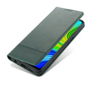 For Xiaomi Redmi Note 9 Pro / Note 9s AZNS Magnetic Calf Texture Horizontal Flip Leather Case with Card Slots & Holder & Wallet(Drak Green)