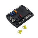 CS-1222A1 High Current Independent Positive and Negative 6-way LED Indicator Plug Fuse Box