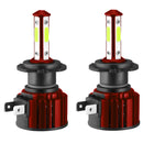 F8 H7 2 PCS DC9-36V 22W 2500LM IP68 Car LED Headlight Lamps(6000K White Light)
