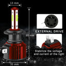 F8 H7 2 PCS DC9-36V 22W 2500LM IP68 Car LED Headlight Lamps(8000K Blue Light)