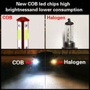 F8 H7 2 PCS DC9-36V 22W 2500LM IP68 Car LED Headlight Lamps(8000K Blue Light)
