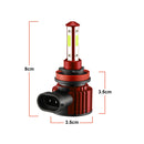 F8 H8 / H9 / H11 2 PCS DC9-36V 22W 2500LM IP68 Car LED Headlight Lamps(8000K Blue Light)