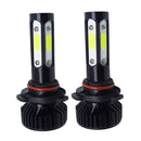 V4 9005 2 PCS DC9-36V 22W 2500LM 6000K White Light IP68 Car LED Headlight Lamps(Black)