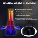 V4 9005 2 PCS DC9-36V 22W 2500LM 6000K White Light IP68 Car LED Headlight Lamps(Black)