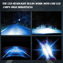 V4 H7 2 PCS DC9-36V 22W 2500LM 8000K Ice Blue Light IP68 Car LED Headlight Lamps(Red)