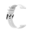 For Huawei Watch GT 2 Pro Silicone Watch Band with Black Steel Buckle(White)