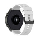 For Huawei Watch GT 2 Pro Silicone Watch Band with Black Steel Buckle(White)