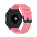 For Huawei Watch GT 2 Pro Silicone Watch Band with Black Steel Buckle(Pink)