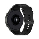 For Huawei Watch GT 2 Pro Silicone Watch Band with Black Steel Buckle(Black)