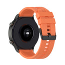 For Huawei Watch GT 2 Pro Silicone Watch Band with Black Steel Buckle(Vibrant Orange)