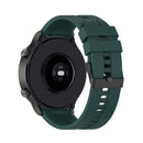 For Huawei Watch GT 2 Pro Silicone Watch Band with Black Steel Buckle(Dark Green)