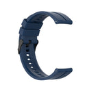 For Huawei Watch GT 2 Pro Silicone Watch Band with Black Steel Buckle(Dark Blue)
