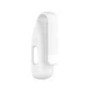 For Fitbit Inspire 2 Steel Sheet Silicone Protective Clip Case Cover(White)
