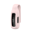 For Fitbit Inspire 2 Steel Sheet Silicone Protective Clip Case Cover(Rose Pink)