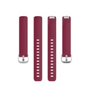 For Fitbit Inspire 2 TPE Watch Band, Size:S(Wine Red)