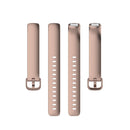 For Fitbit Inspire 2 TPE Watch Band, Size:S(Rose Gold)