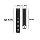 For Fitbit Inspire 2 TPE Watch Band, Size:S(Rose Gold)