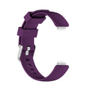 For Fitbit Inspire 2 TPE Watch Band, Size:S(Dark Purple)