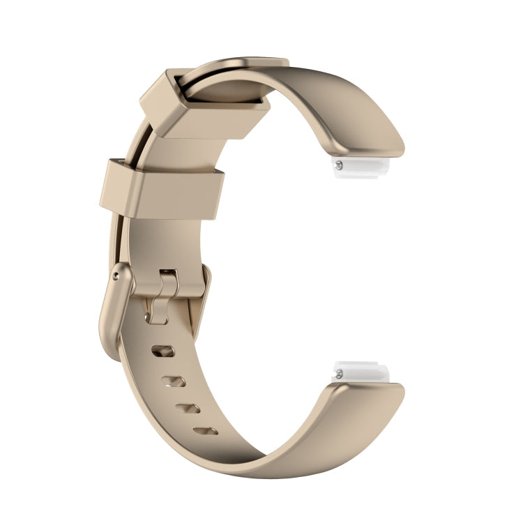 For Fitbit Inspire 2 TPE Watch Band, Size:S(Champagne Gold)