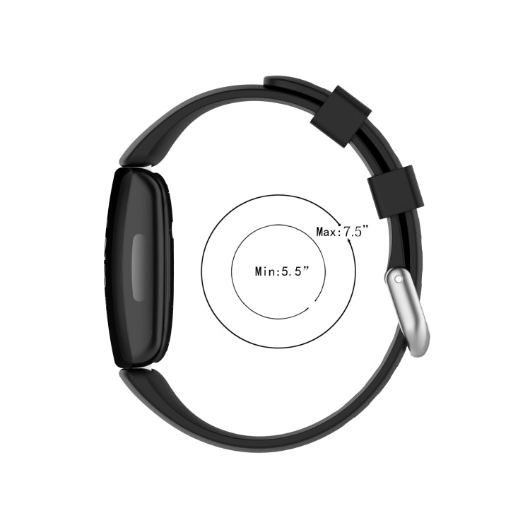 For Fitbit Inspire 2 TPE Watch Band, Size:S(Champagne Gold)