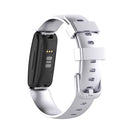 For Fitbit Inspire 2 TPE Watch Band, Size:S(Silver)