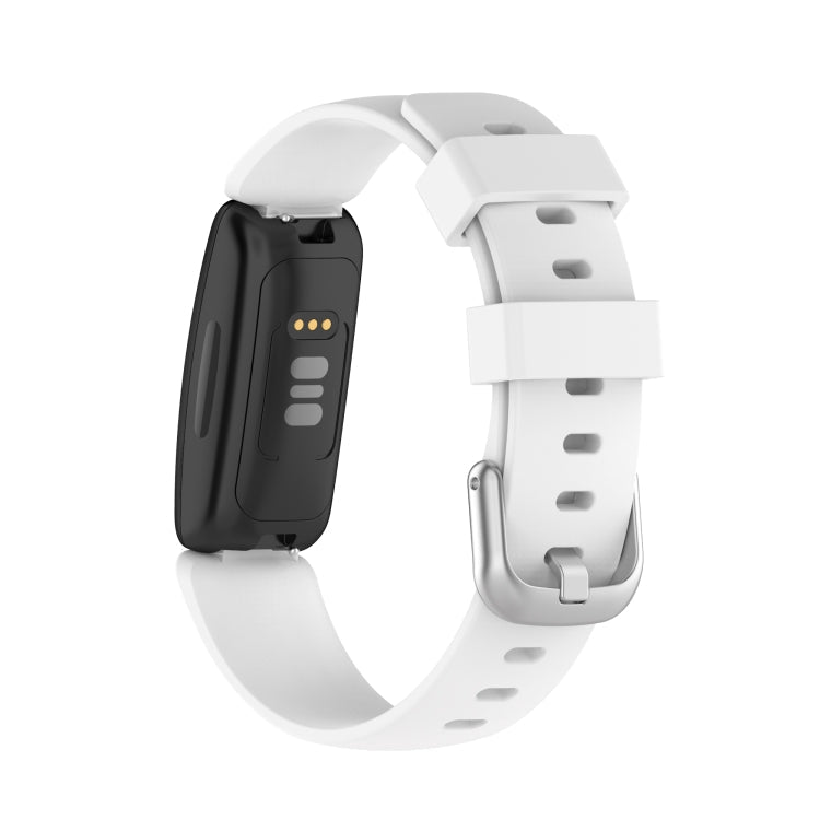 For Fitbit Inspire 2 TPE Watch Band, Size:L(White)