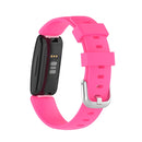For Fitbit Inspire 2 TPE Watch Band, Size:L(Pink)