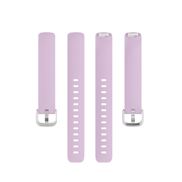 For Fitbit Inspire 2 TPE Watch Band, Size:L(Light Purple)