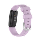 For Fitbit Inspire 2 TPE Watch Band, Size:L(Light Purple)