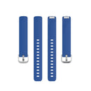 For Fitbit Inspire 2 TPE Watch Band, Size:L(Dark Blue)