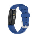 For Fitbit Inspire 2 TPE Watch Band, Size:L(Dark Blue)