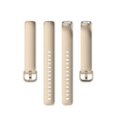 For Fitbit Inspire 2 TPE Watch Band, Size:L(Champagne Gold)