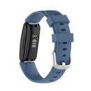 For Fitbit Inspire 2 TPE Watch Band, Size:L(Rock Cyan)