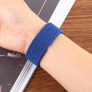 Single-turn Nylon Woven Watch Band For Apple Watch Series 7 45mm / 6 & SE & 5 & 4 44mm / 3 & 2 & 1 42mm, Size:S(Blue)
