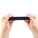 Single-turn Nylon Woven Watch Band For Apple Watch Series 7 45mm / 6 & SE & 5 & 4 44mm / 3 & 2 & 1 42mm, Size:L(Black)