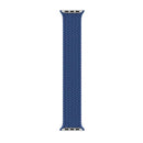 Nylon Single-turn Braided Watch Band For Apple Watch Series 7 45mm / 6 & SE & 5 & 4 44mm / 3 & 2 & 1 42mm, Length:M 155mm(Blue)