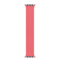 Nylon Single-turn Braided Watch Band For Apple Watch Series 7 45mm / 6 & SE & 5 & 4 44mm / 3 & 2 & 1 42mm, Length:M 155mm(Pink)