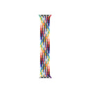 Nylon Single-turn Braided Watch Band For Apple Watch Series 7 45mm / 6 & SE & 5 & 4 44mm / 3 & 2 & 1 42mm, Length:M 155mm(Rainbow Color)