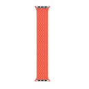 Nylon Single-turn Braided Watch Band For Apple Watch Ultra 49mm / Series 8&7 45mm / SE 2&6&SE&5&4 44mm / 3&2&1 42mm, Length:M 155mm (Electric Orange)