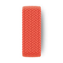 Nylon Single-turn Braided Watch Band For Apple Watch Ultra 49mm / Series 8&7 45mm / SE 2&6&SE&5&4 44mm / 3&2&1 42mm, Length:M 155mm (Electric Orange)