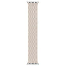 Nylon Single-turn Braided Watch Band For Apple Watch Ultra 49mm / Series 8&7 45mm / SE 2&6&SE&5&4 44mm / 3&2&1 42mm, Length:L 170mm (Starlight)